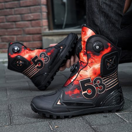 Men Dual BOA Offroad Motocross Motorcycle Boots - Image 3