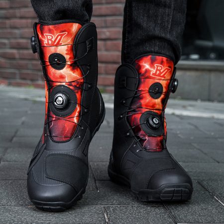 Men Dual BOA Offroad Motocross Motorcycle Boots - Image 5