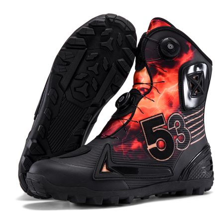 Men Dual BOA Offroad Motocross Motorcycle Boots - Image 6