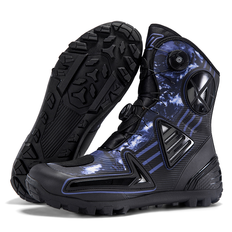 Men Dual BOA Offroad Motocross Motorcycle Boots