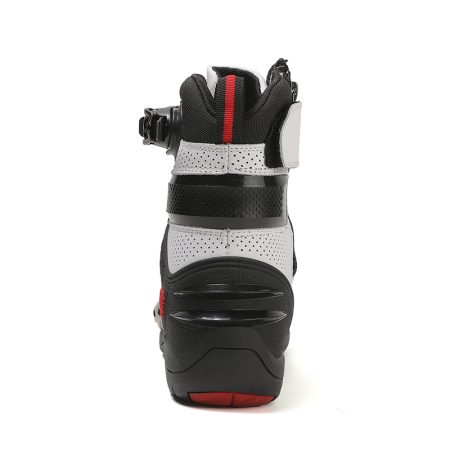 Unisex Metal Toe Mid Calf Motorcycle Racing Boots - Image 4