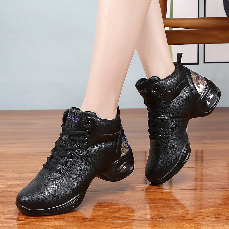 Women High Top Air Cushion Dance Sneakers