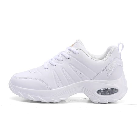 Women White Air Cushion Dance Sneakers - Image 2