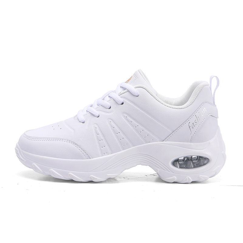 Women White Air Cushion Dance Sneakers
